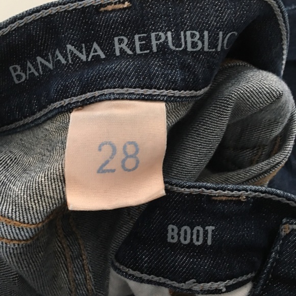 Banana Republic Blue Resin Boot Cut Jeans - Picture 6 of 8